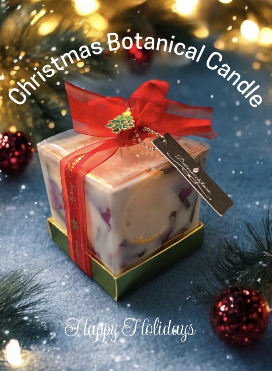 Natural Botanical Scented Christmas Candle