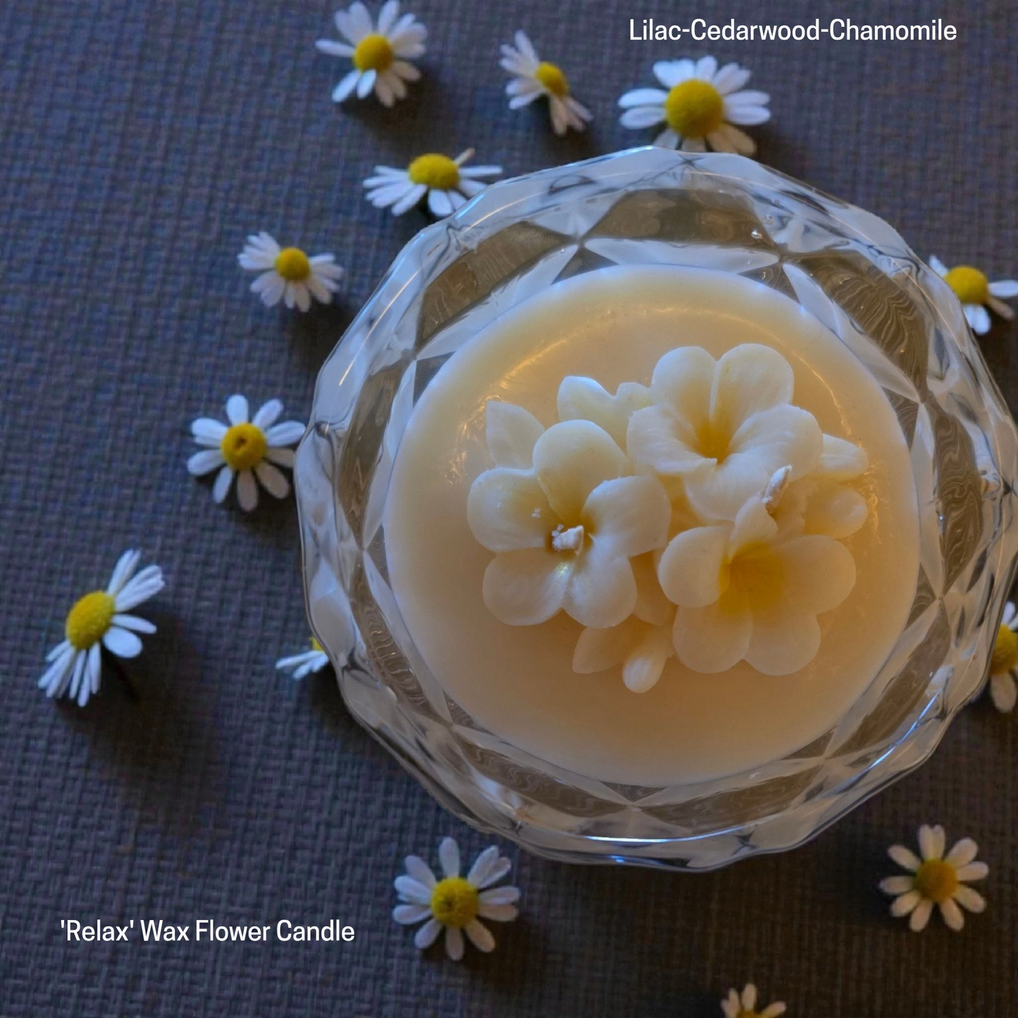 Wax Flower Candle | Spa Range
