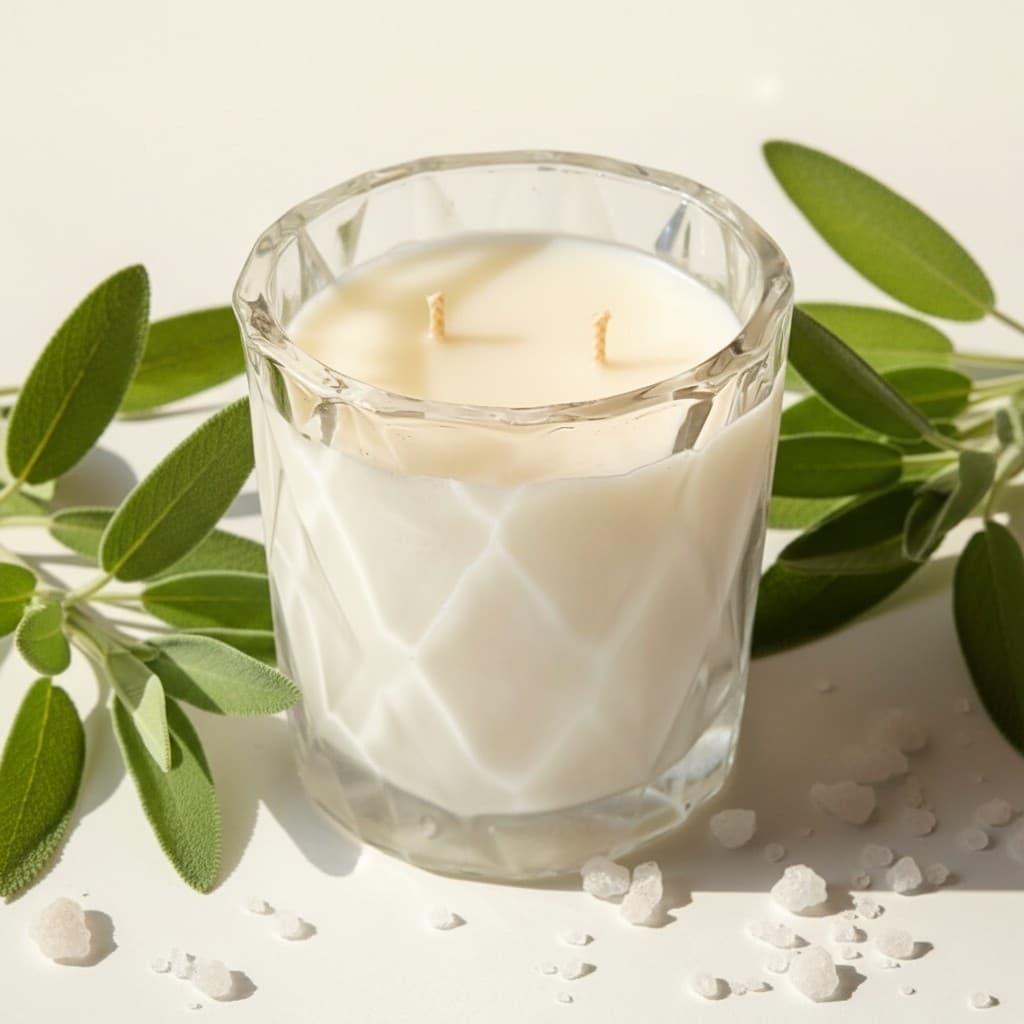 Wood Sage & Sea Salt Soy Candle | Handmade | Essex, UK