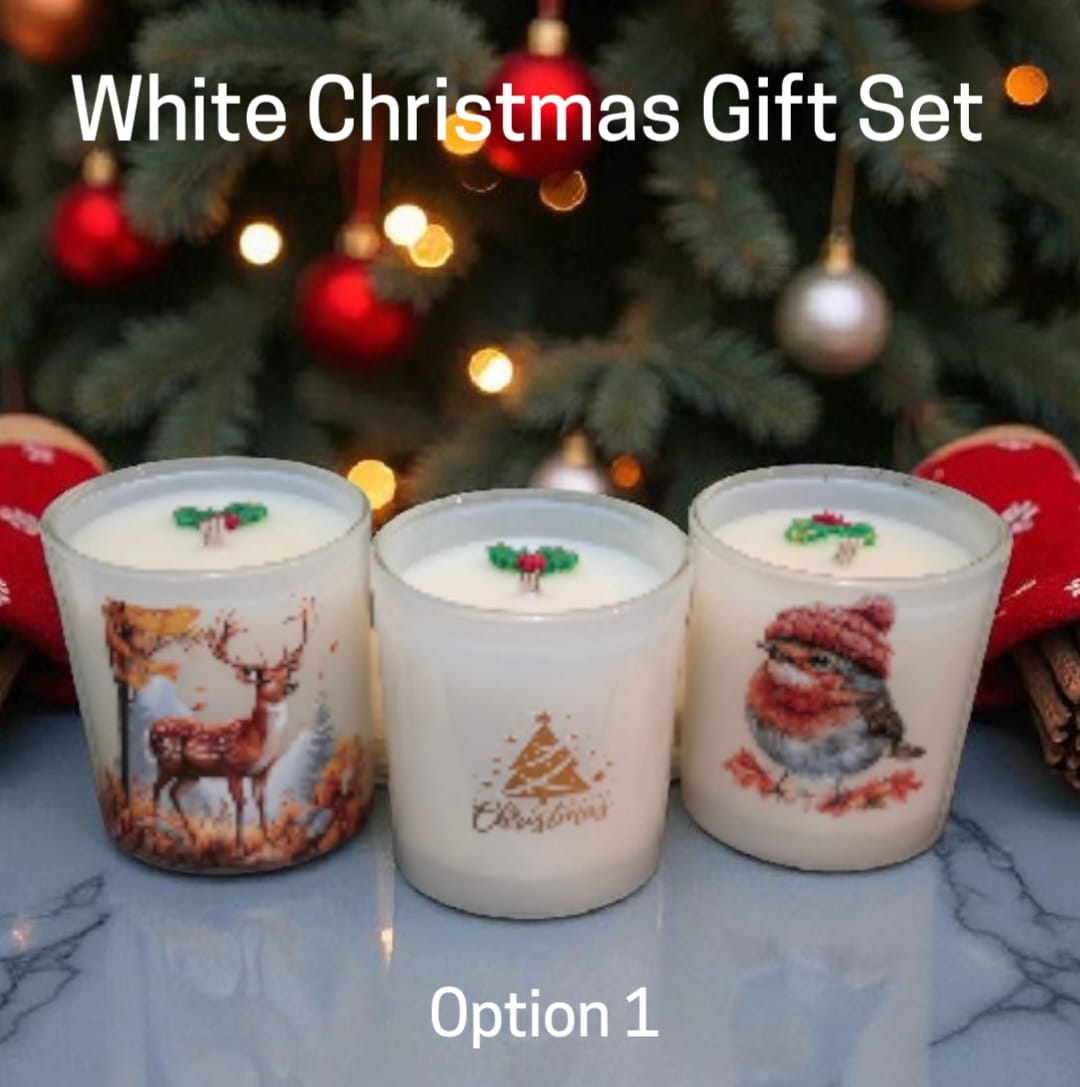 White Christmas Soy Candle Gift Sets